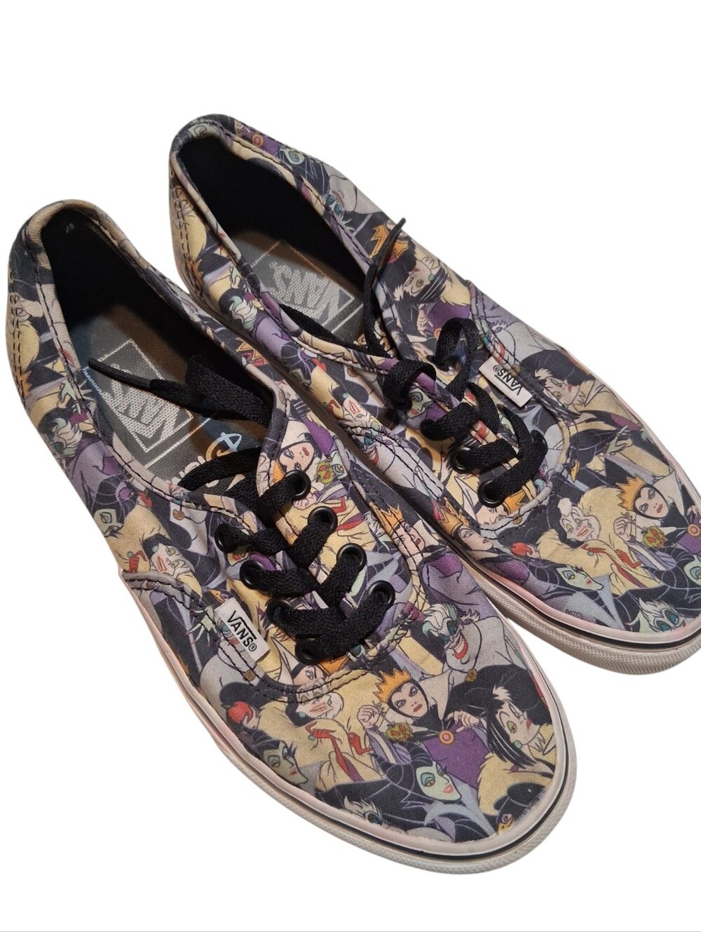 Rare Vans x Disney Villains Authentic Low-Top Sneakers Size M 6/ W 7.5